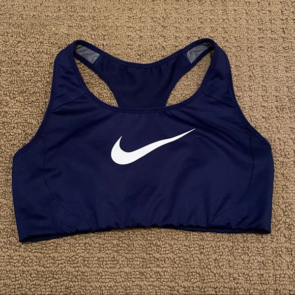 Nike Other - Nike Black Racerback Front Logo Sports Bra